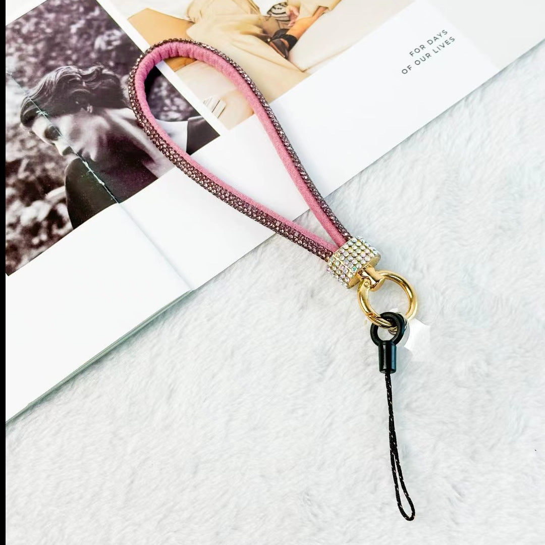 Luxury Rhinestone Mobile Phone Lanyard Wrist Chain – Anti-Separation Rope