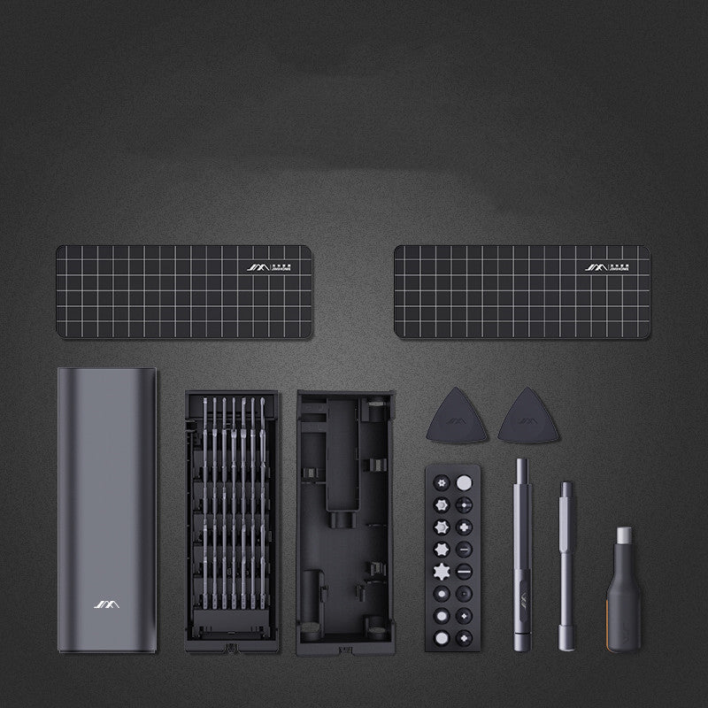 Multifunctional Precision Screwdriver Set- 58+ Bits with Magnetic Plate & Portable Storage