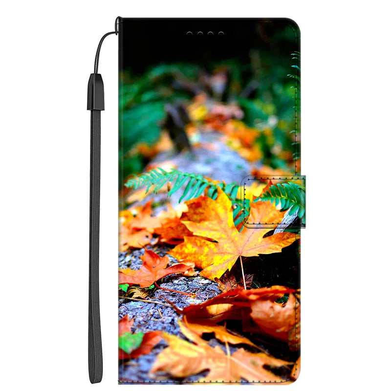 Marble Leather Wallet Flip Case- Google Pixel 7A & 7 Pro