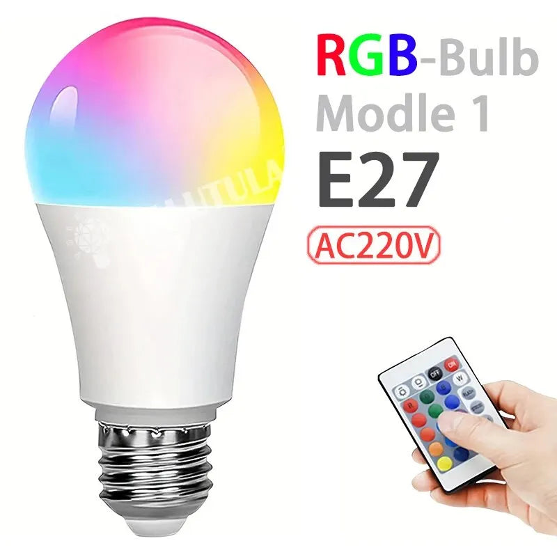 Color Infrared Remote Control Bulb