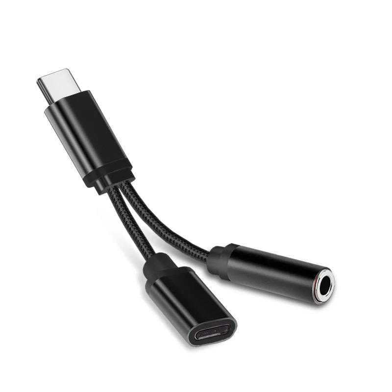 Type-C to 3.5mm Headphone Adapter Cable- Single & 2-in-1 Options