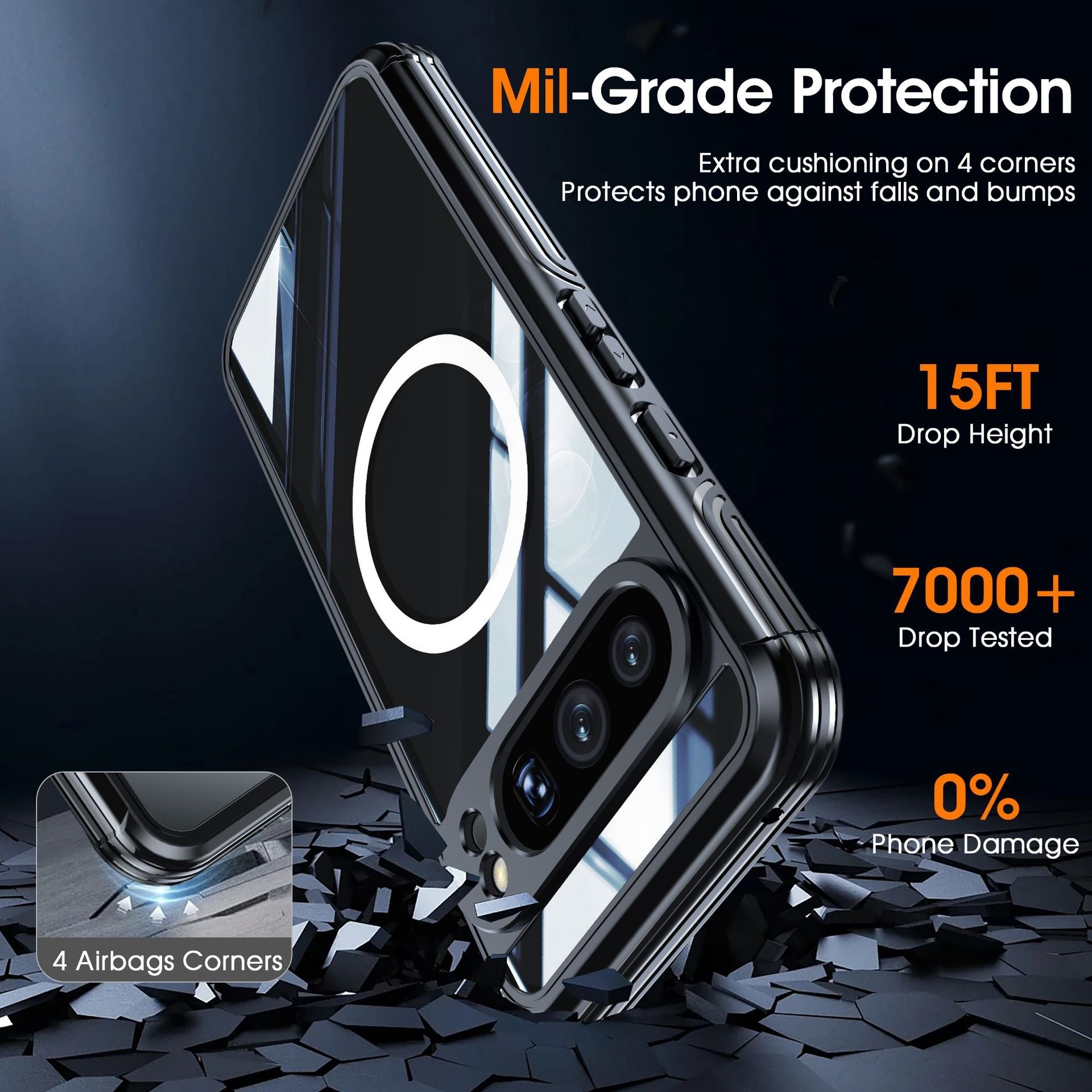 Magnetic Shockproof Phone Case for Google