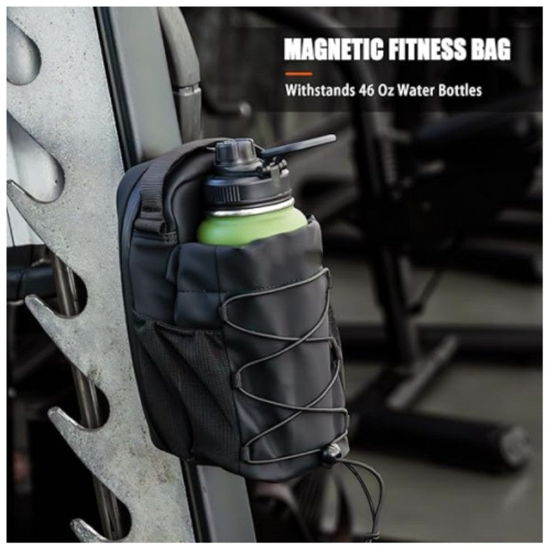 Fitness Magnetic Kettle Bag - Magnetic Gym Crossbody Sling with Water Bottle Holder for Men &amp; Women