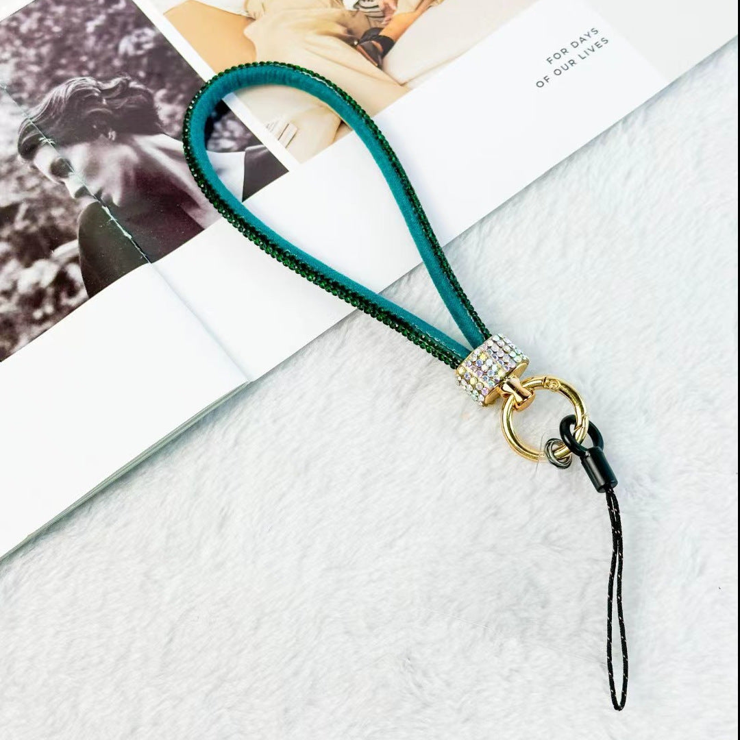 Luxury Rhinestone Mobile Phone Lanyard Wrist Chain – Anti-Separation Rope