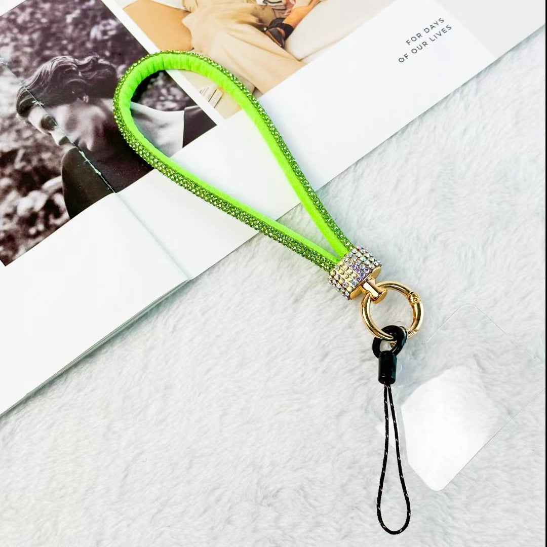 Luxury Rhinestone Mobile Phone Lanyard Wrist Chain – Anti-Separation Rope