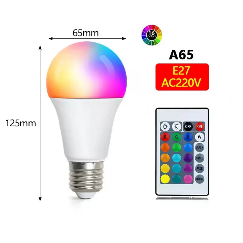 Color Infrared Remote Control Bulb