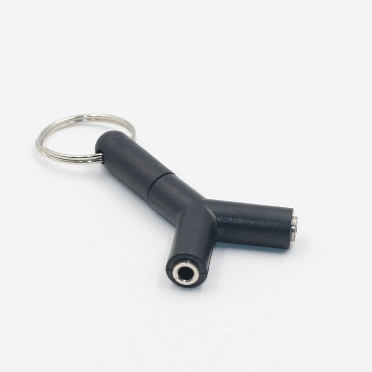3.5mm Y-Splitter Headphone Adapter- Connect Two Earphones or Speakers