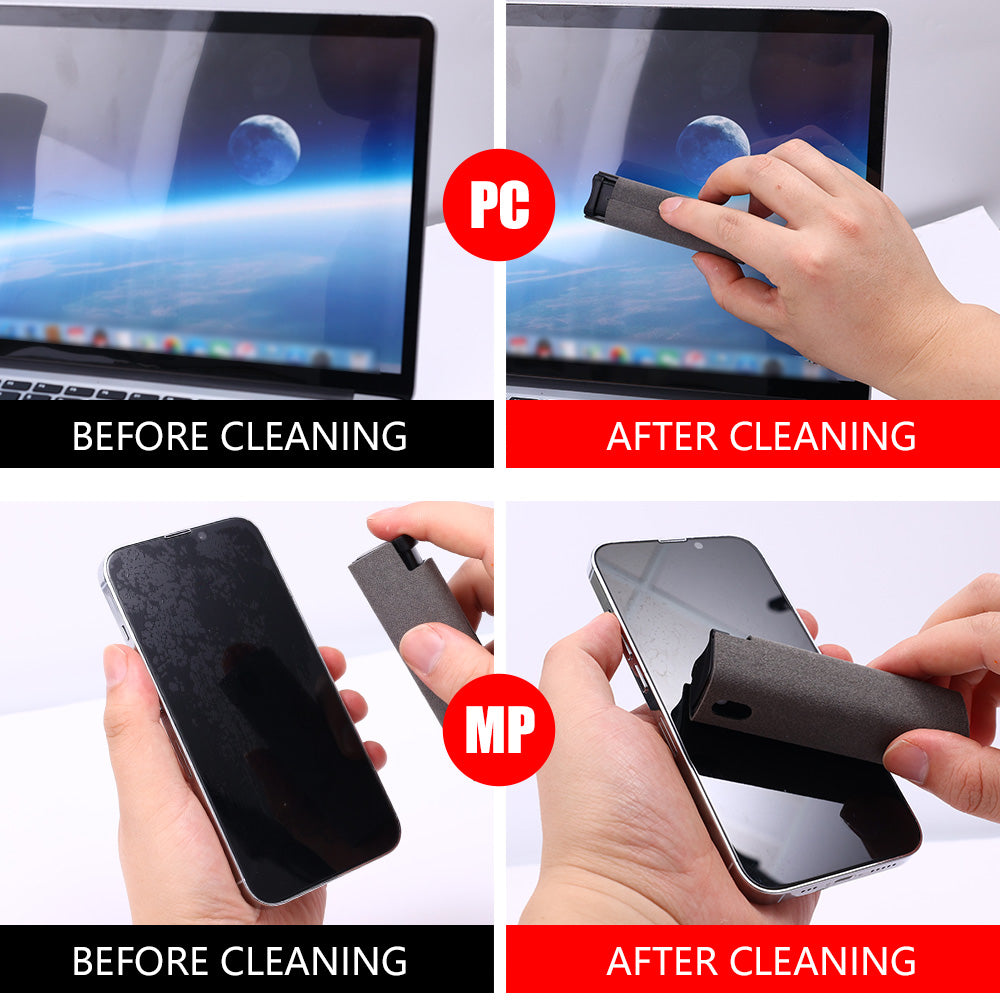 All-in-One Portable Mobile & Computer Screen Cleaner Kit