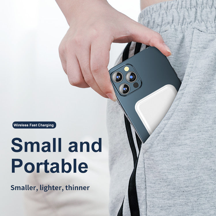 Mini Magnetic 5000mAh Wireless Power Bank for iPhone