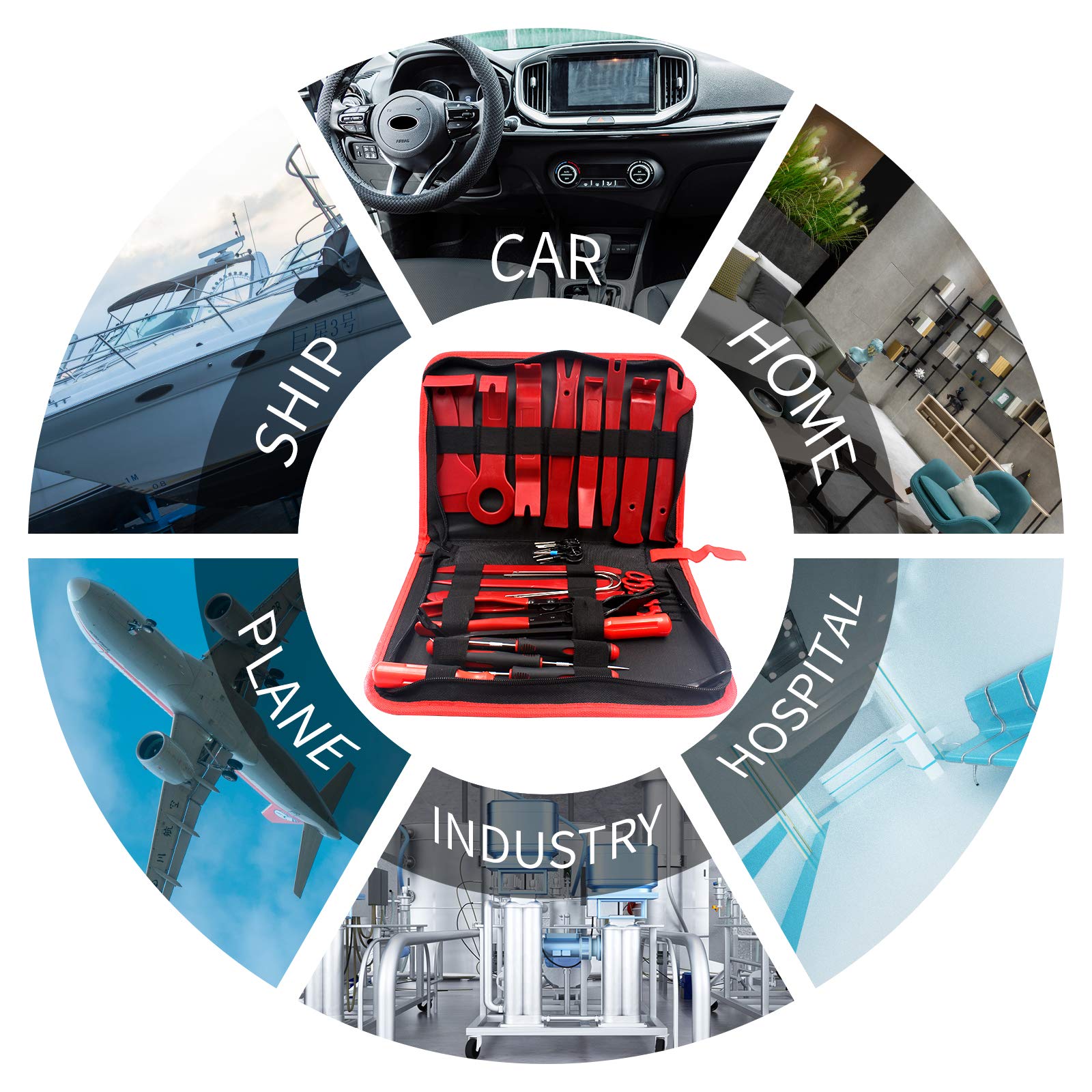 Automobile Accessory Disassembly Pry Tool Set