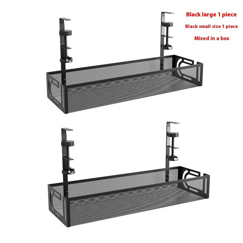 Under-Desk Power Strip Storage Rack
