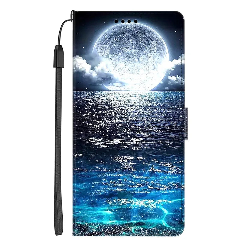 Marble Leather Wallet Flip Case- Google Pixel 7A & 7 Pro