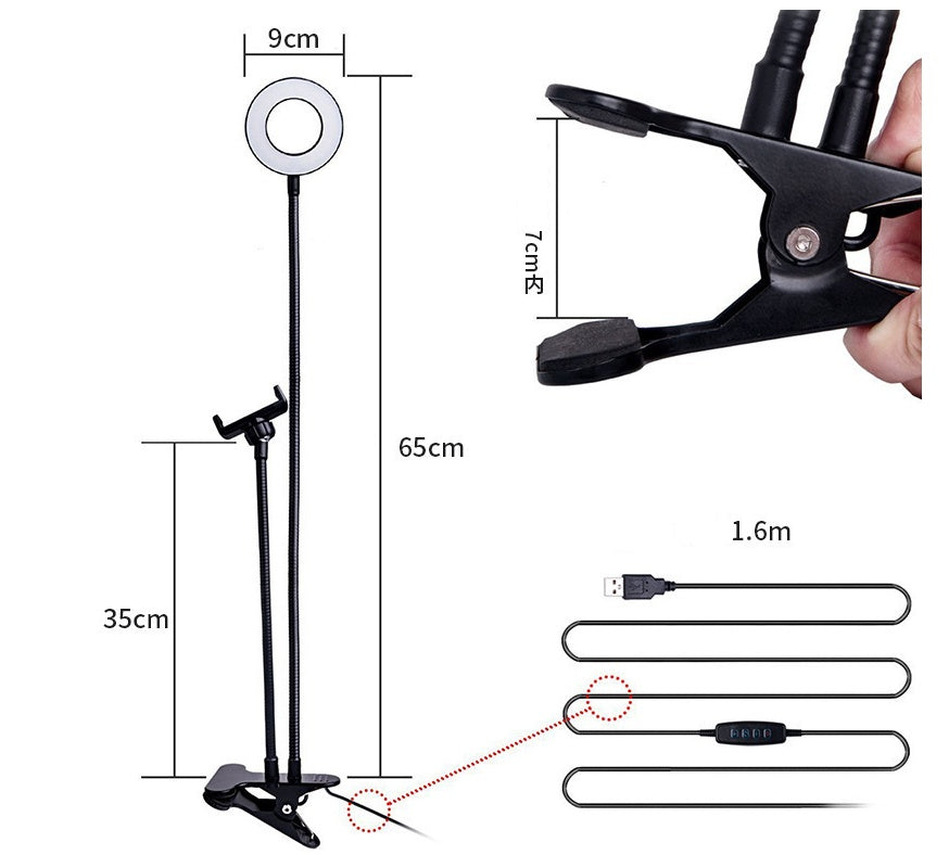 LED Selfie Ring Light with Adjustable Stand