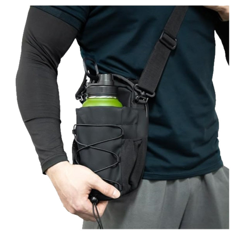Fitness Magnetic Kettle Bag - Magnetic Gym Crossbody Sling with Water Bottle Holder for Men &amp; Women