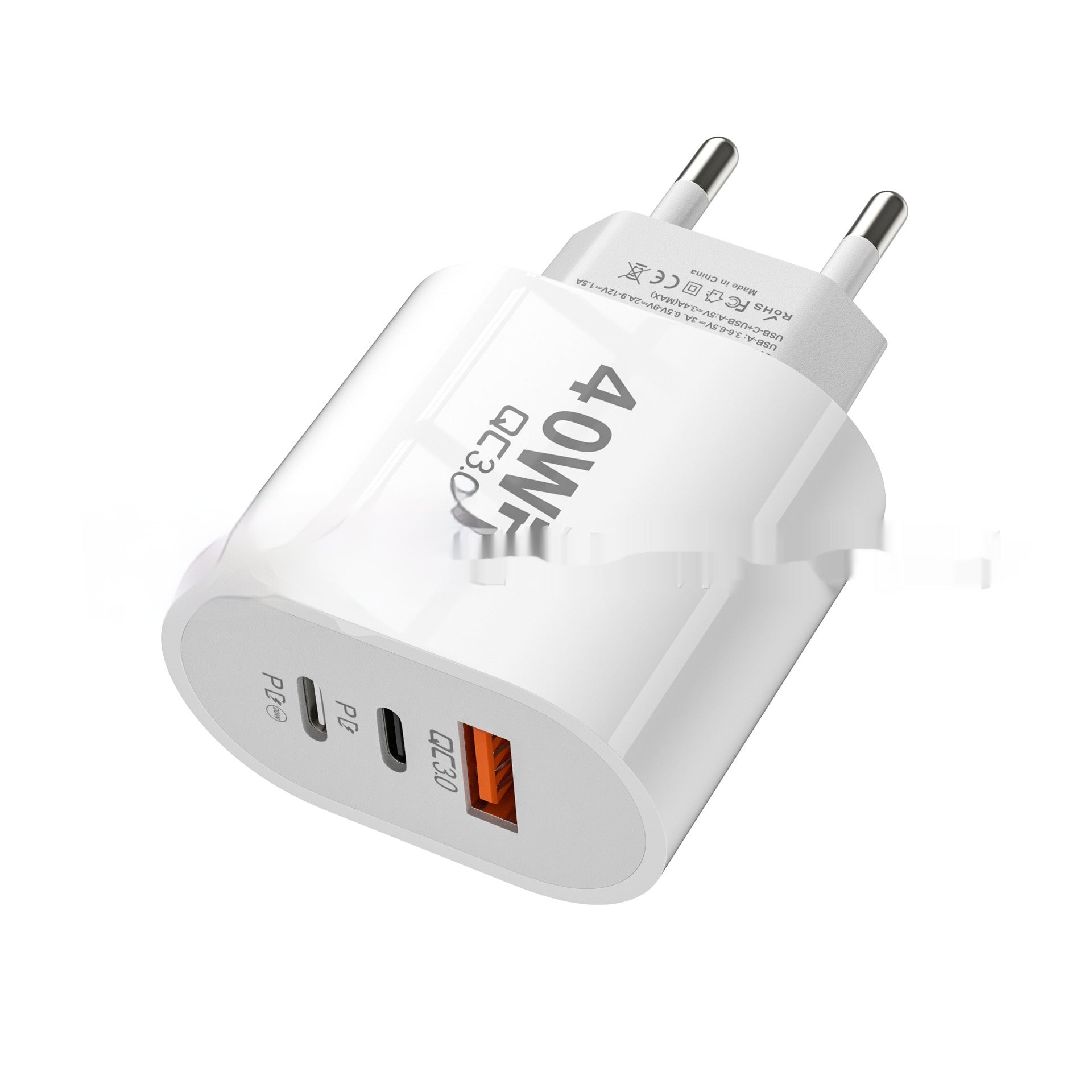 40W Multi-Port Travel Charger- Fast Charging for Android & Mobile Devices