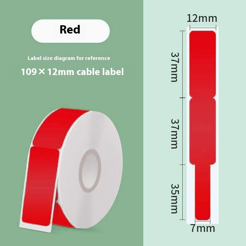 Tear-Proof Color Thermal Label Paper – Durable Cable & Wire Label Stickers