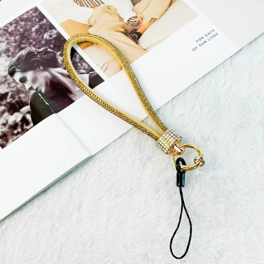 Luxury Rhinestone Mobile Phone Lanyard Wrist Chain – Anti-Separation Rope