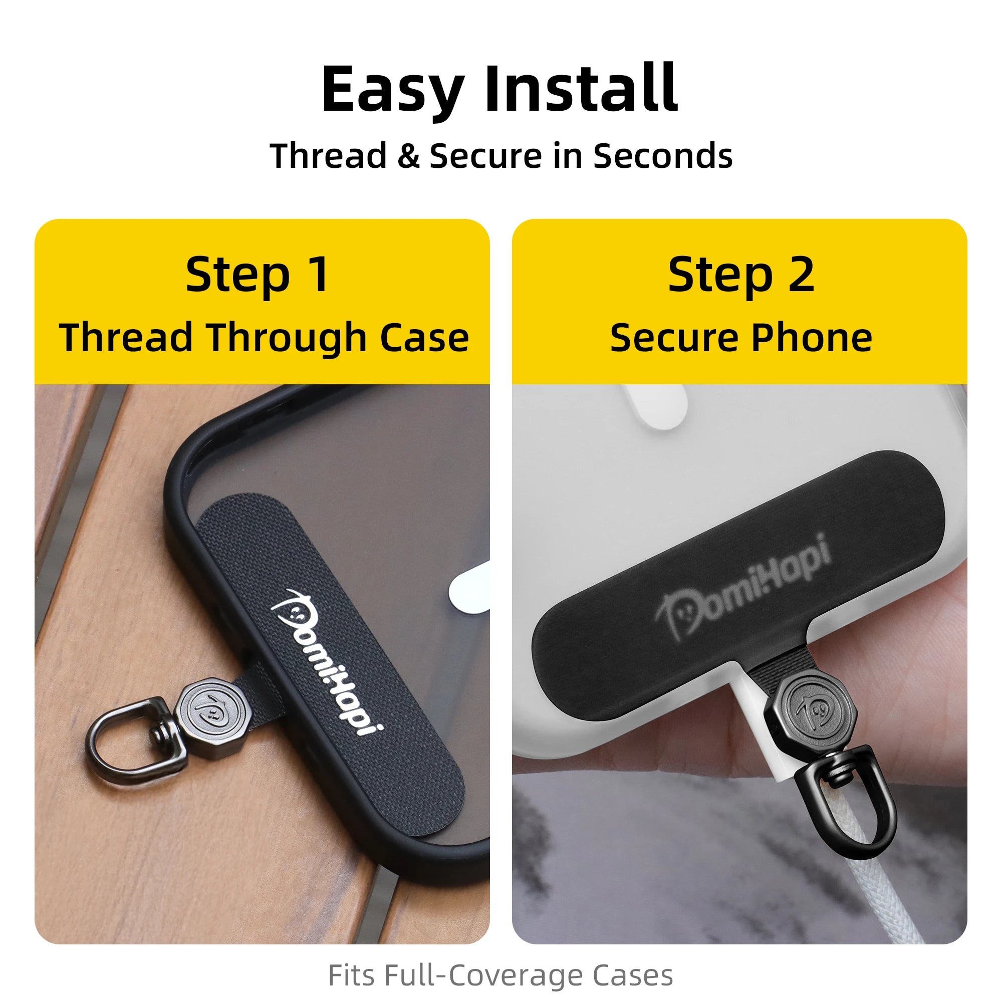 360° Rotatable Metal Phone Tether Tab