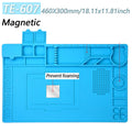 Magnetic Silicone Repair Mat – Heat Resistant 500°C Soldering Station & Anti-Static Electronics Workpad