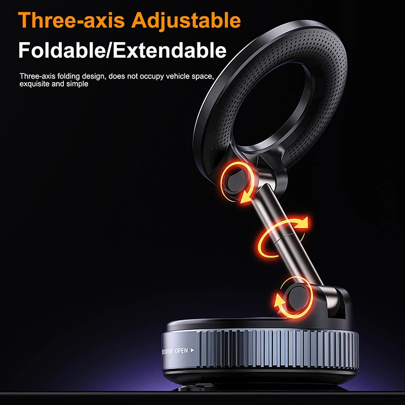 360° Rotating Vacuum Magnetic Car Mount