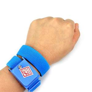 Wireless Anti-Static Wrist Strap Band- Blue