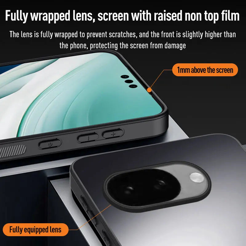 Matte Acrylic Swivel Stand Case – Google Pixel 10A, 10 Pro XL & 9 Series