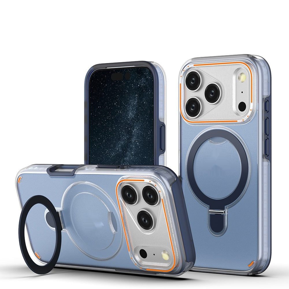 Magnetic Transparent iPhone Case with Stand
