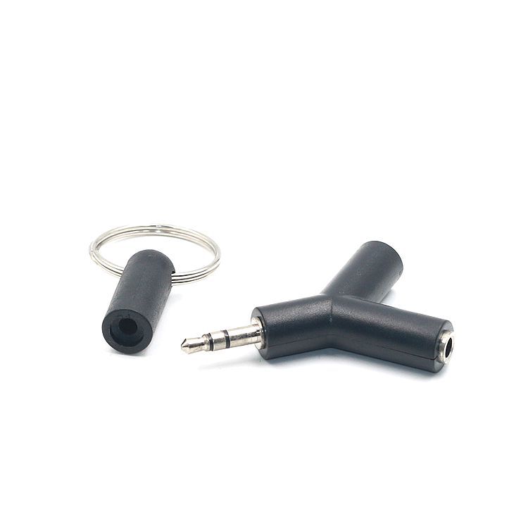 3.5mm Y-Splitter Headphone Adapter- Connect Two Earphones or Speakers