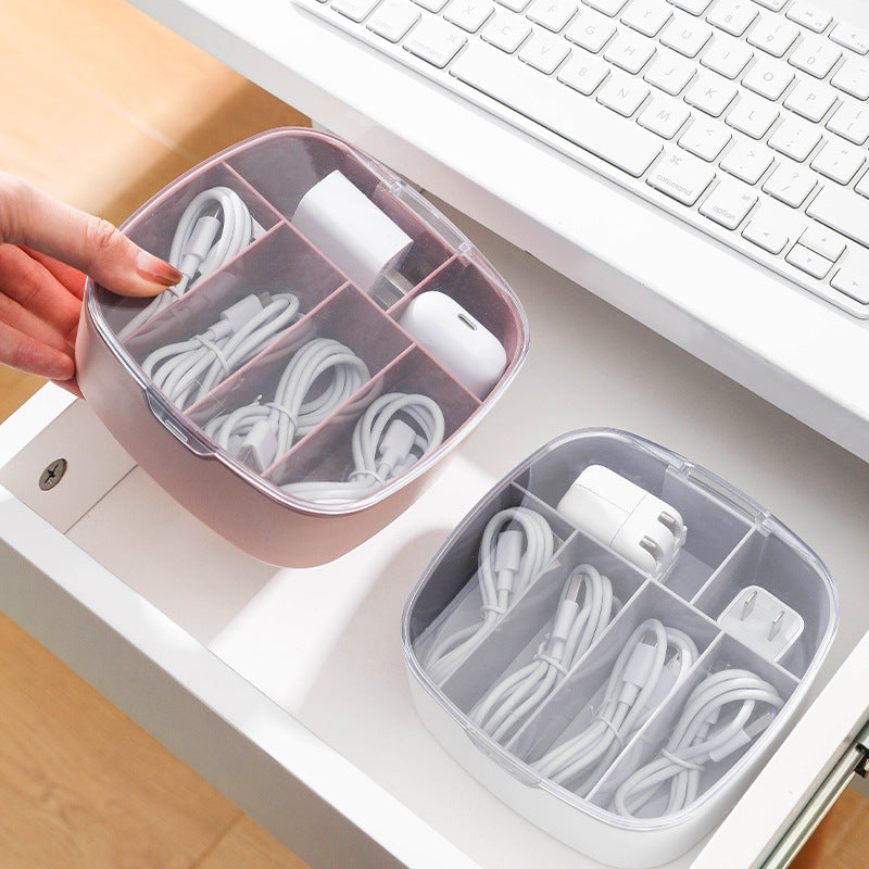 Dust-Proof Charging Cable Storage Box
