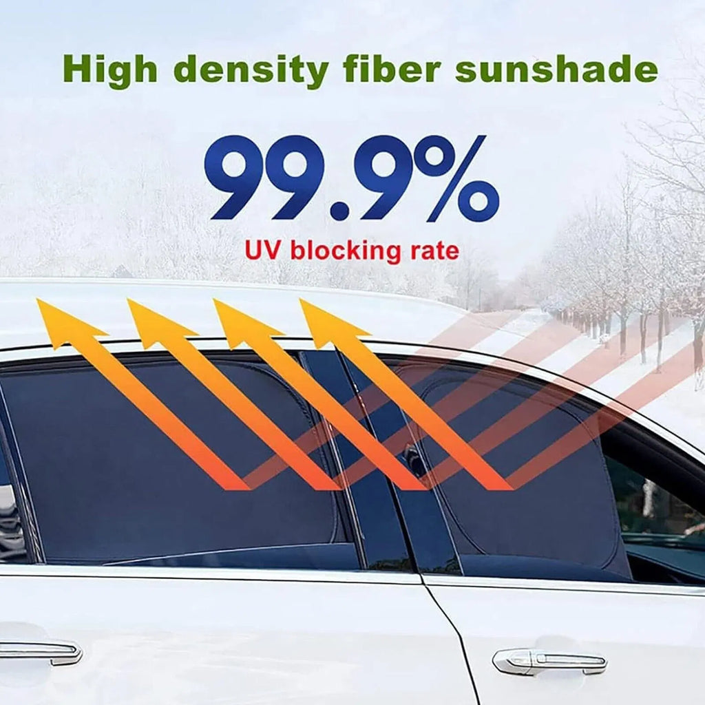 4X Magnetic Car Window Sun Shade Mesh Set