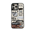 English Graffiti Cat Full-Wrap Phone Case