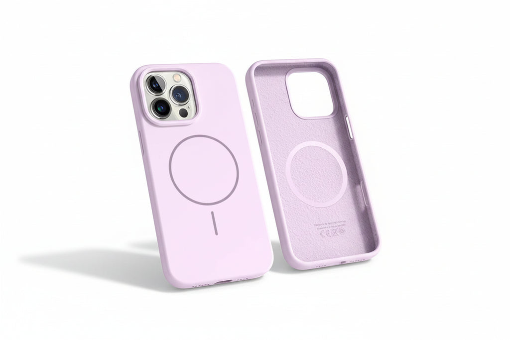 Magnetic Silicone iPhone Case with Lanyard