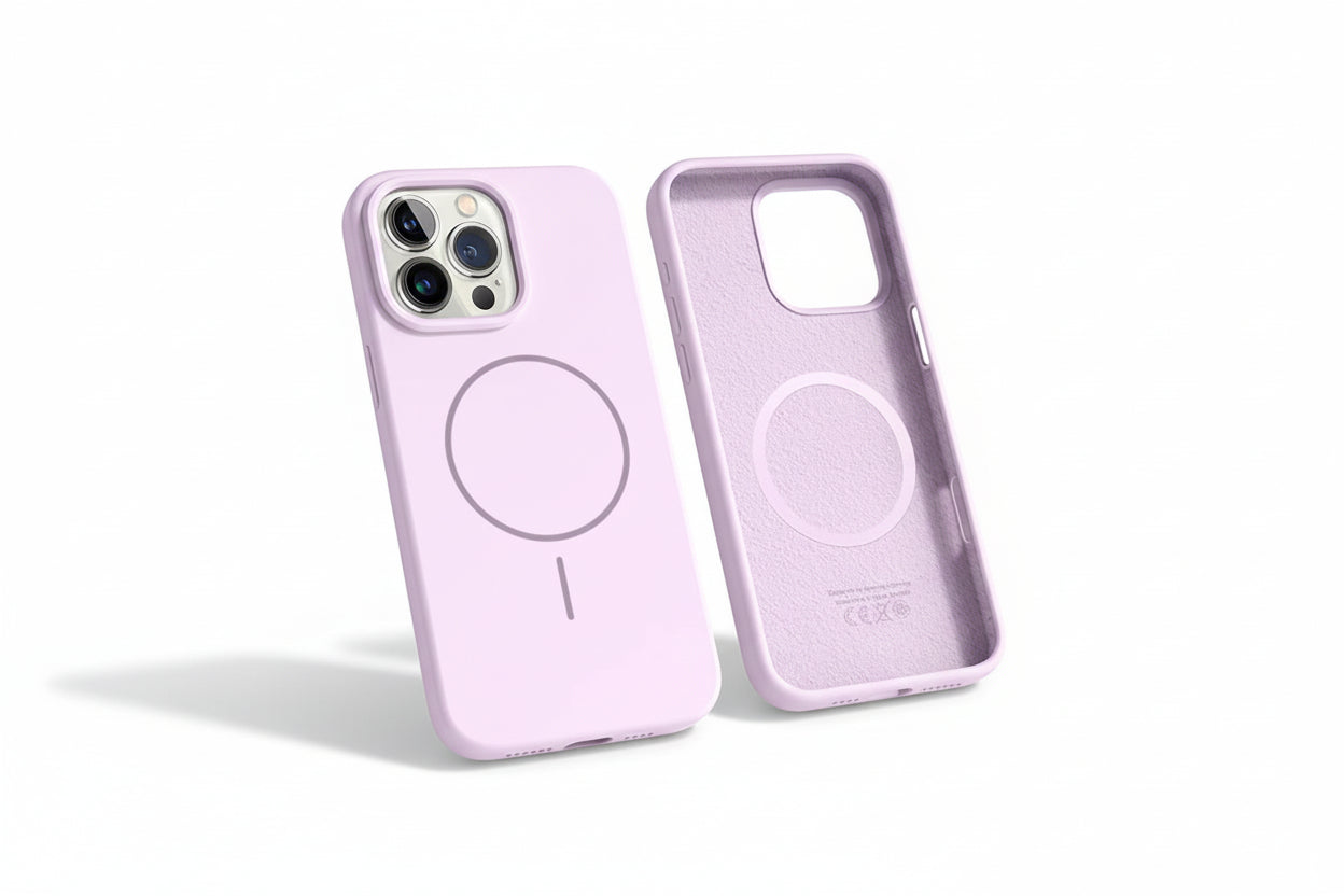 Magnetic Silicone iPhone Case with Lanyard