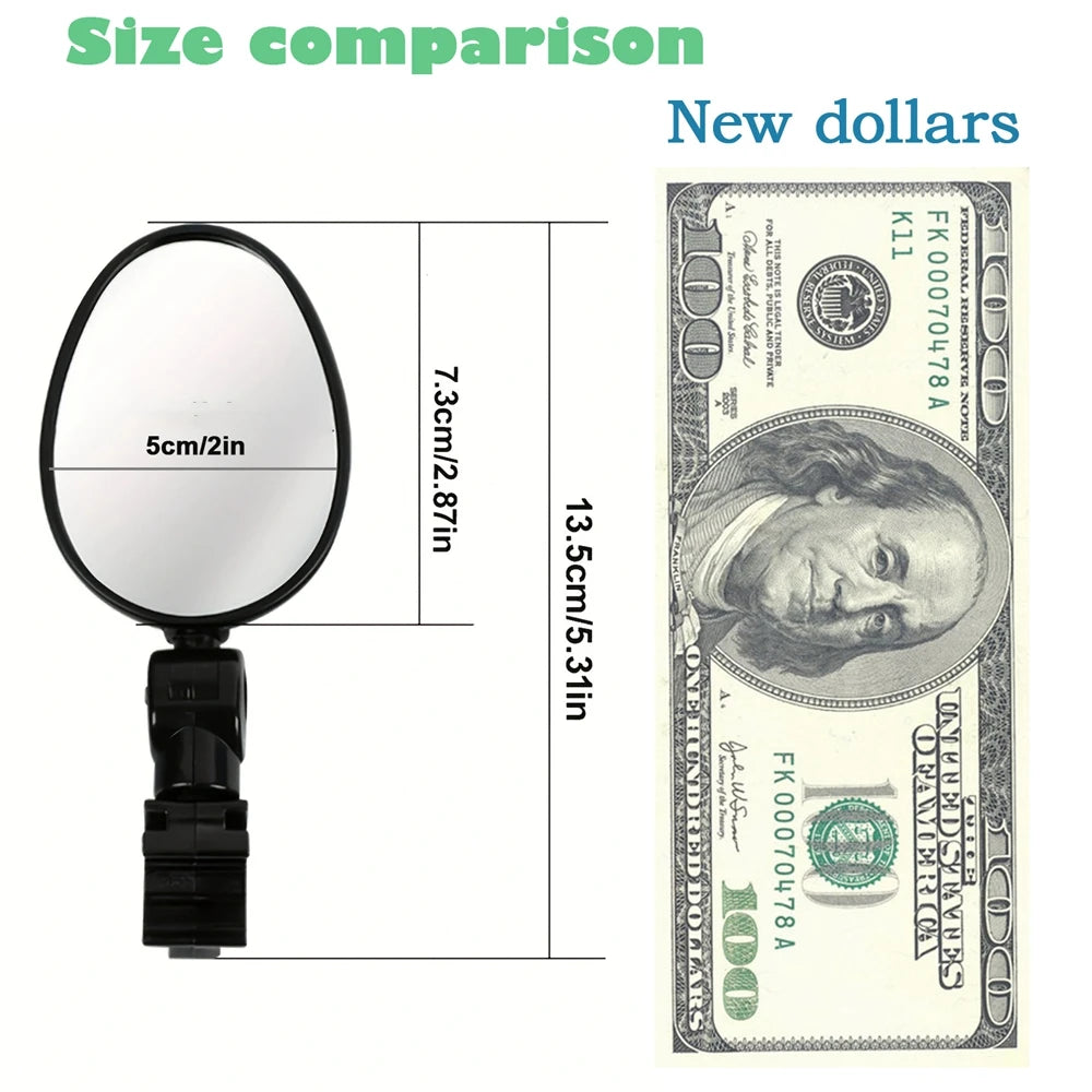 Bicycle Rearview Mirror 360 Degree- Adjustable