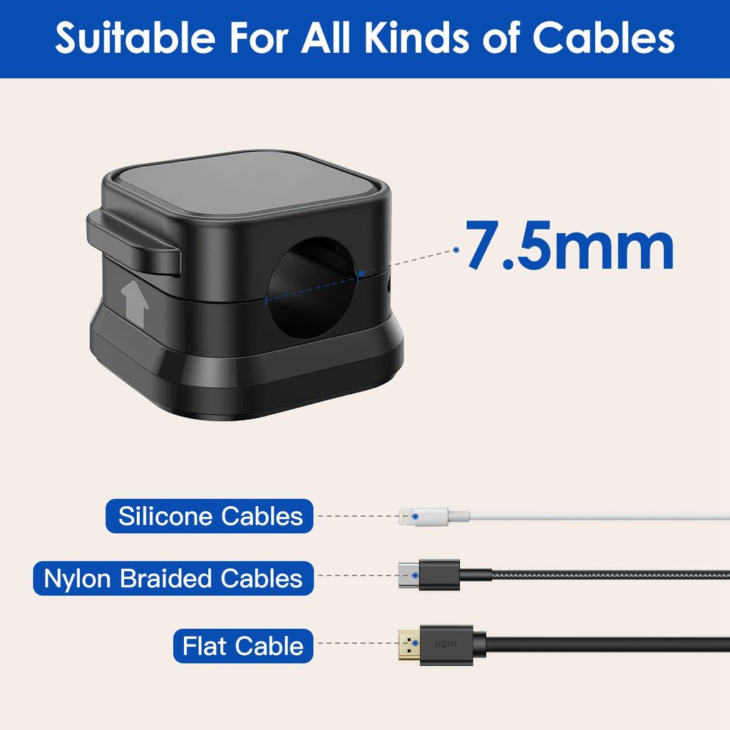 6 Pack Magnetic Cable Clips