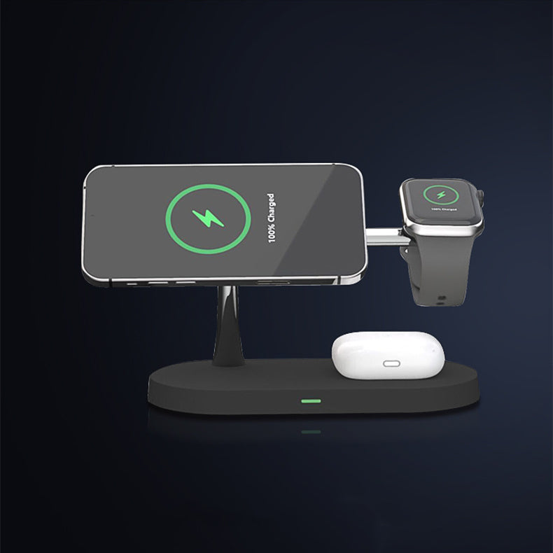 Multifunctional 5-in-1 Magnetic Wireless Charging Station