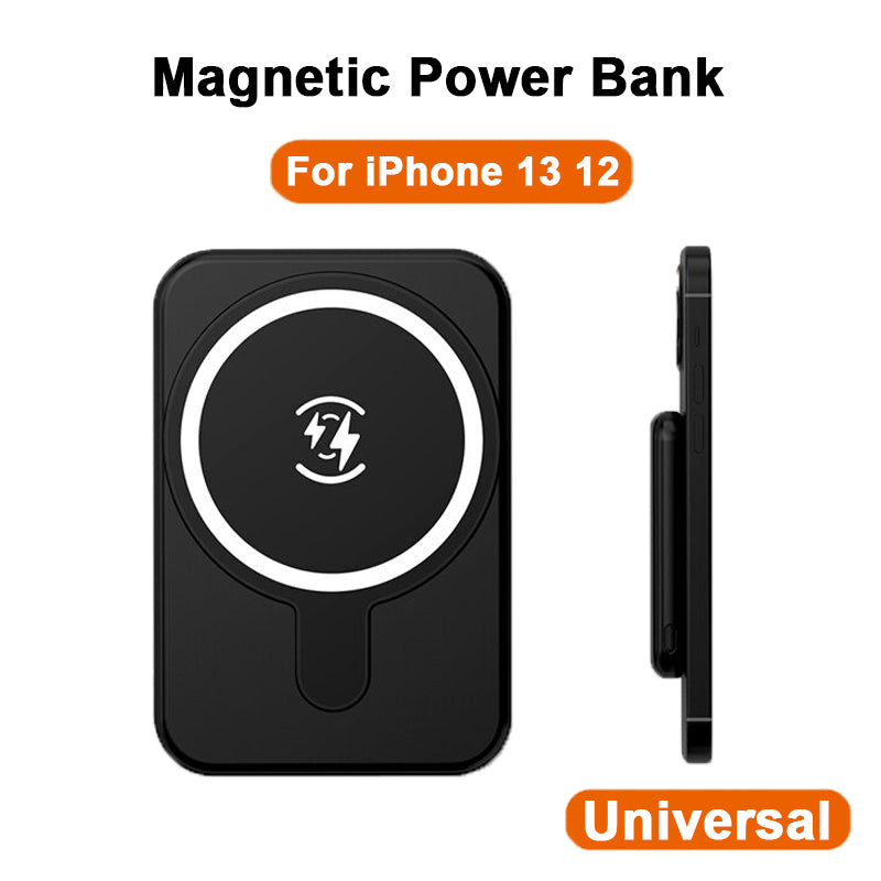 Mini Magnetic 5000mAh Wireless Power Bank for iPhone