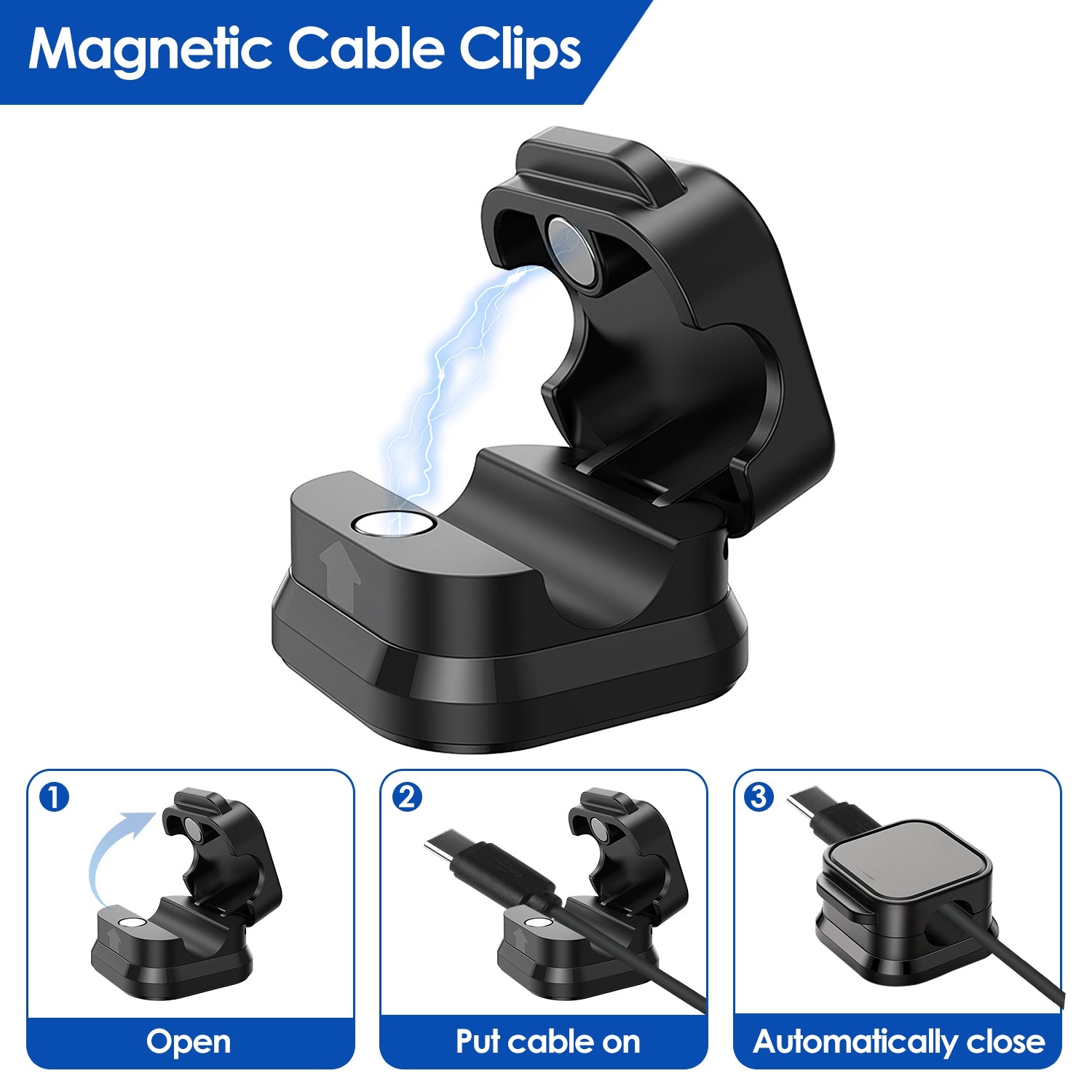 6 Pack Magnetic Cable Clips