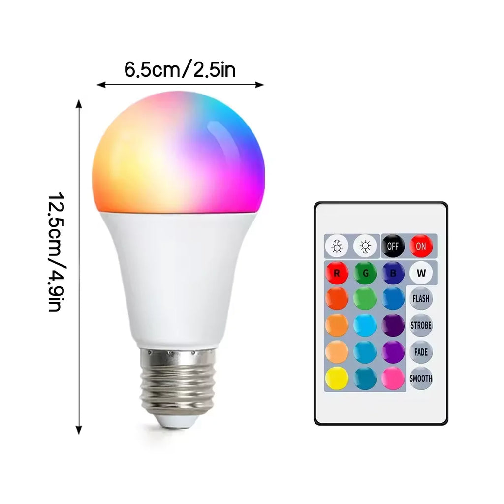 Color Infrared Remote Control Bulb