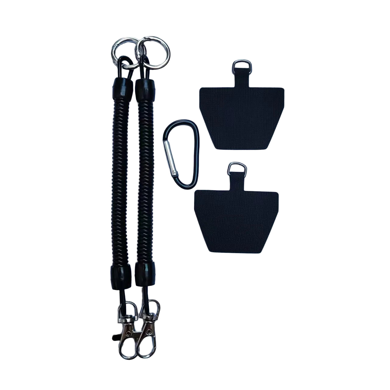 Phone Back Sticker Anti-Loss Lanyard- Universal TPU Patch with Carabiner