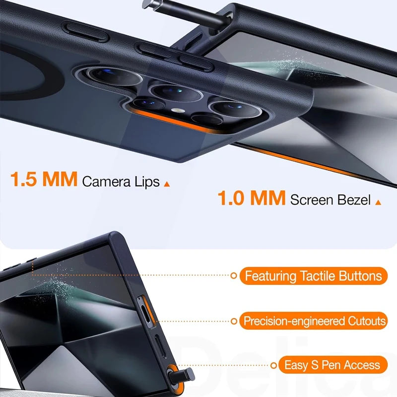 Magnetic Kickstand Case for Samsung Galaxy S25