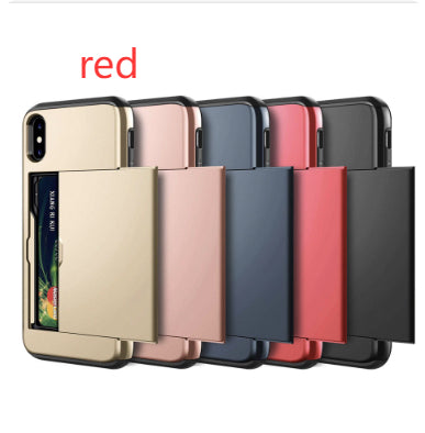 Dual-Layer Hybrid Armor Mobile Phone Card Case - TPU + PC Protection