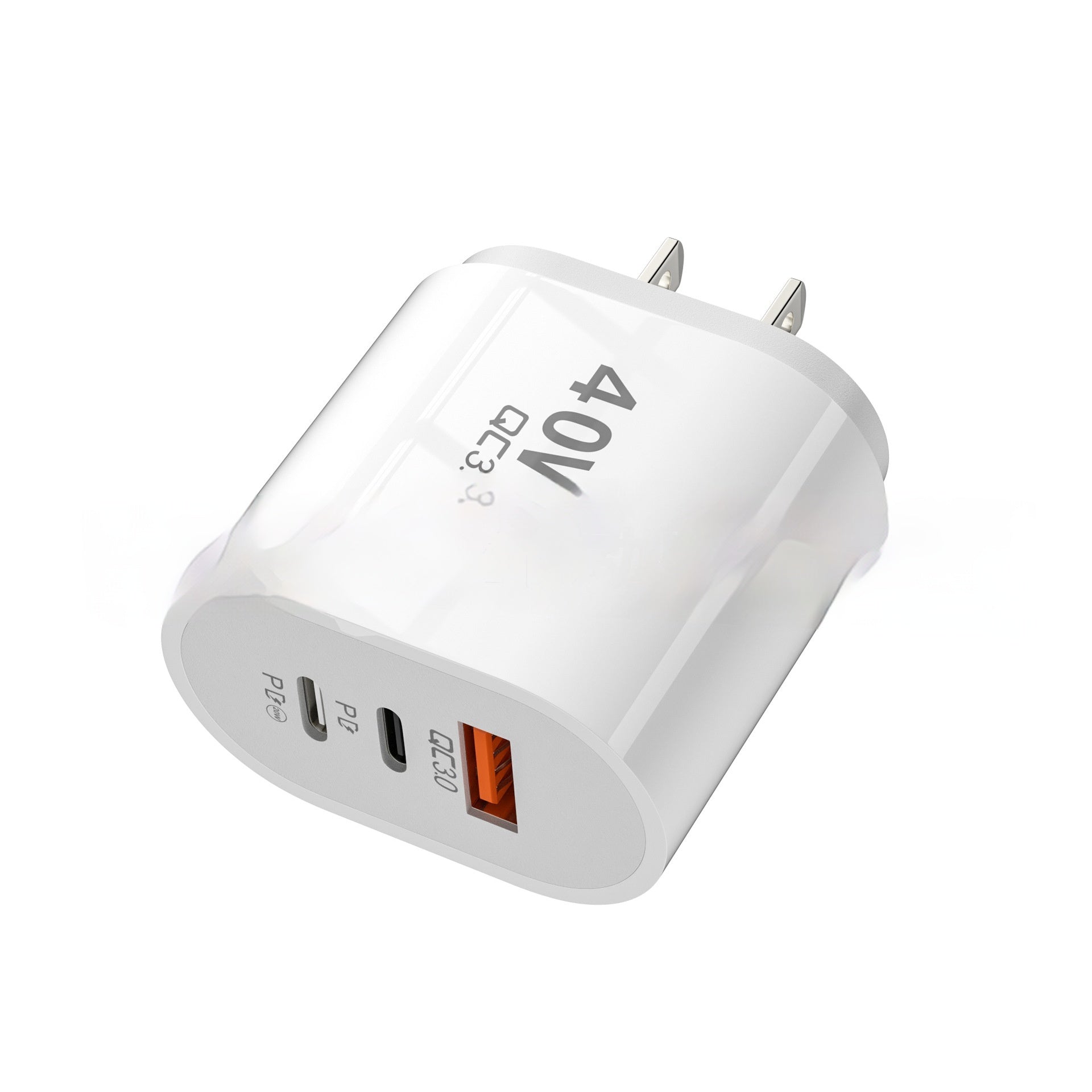 40W Multi-Port Travel Charger- Fast Charging for Android & Mobile Devices