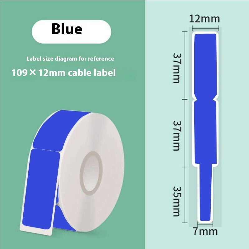 Tear-Proof Color Thermal Label Paper – Durable Cable & Wire Label Stickers