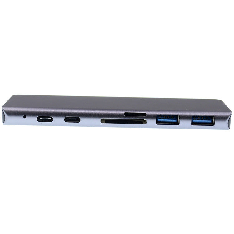 Type-C Dual 7-in-1 4K HDMI HUB Converter