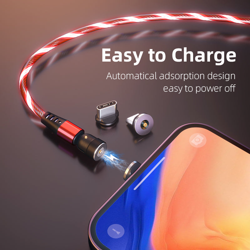 540° Rotatable Luminous Magnetic Charging Cable
