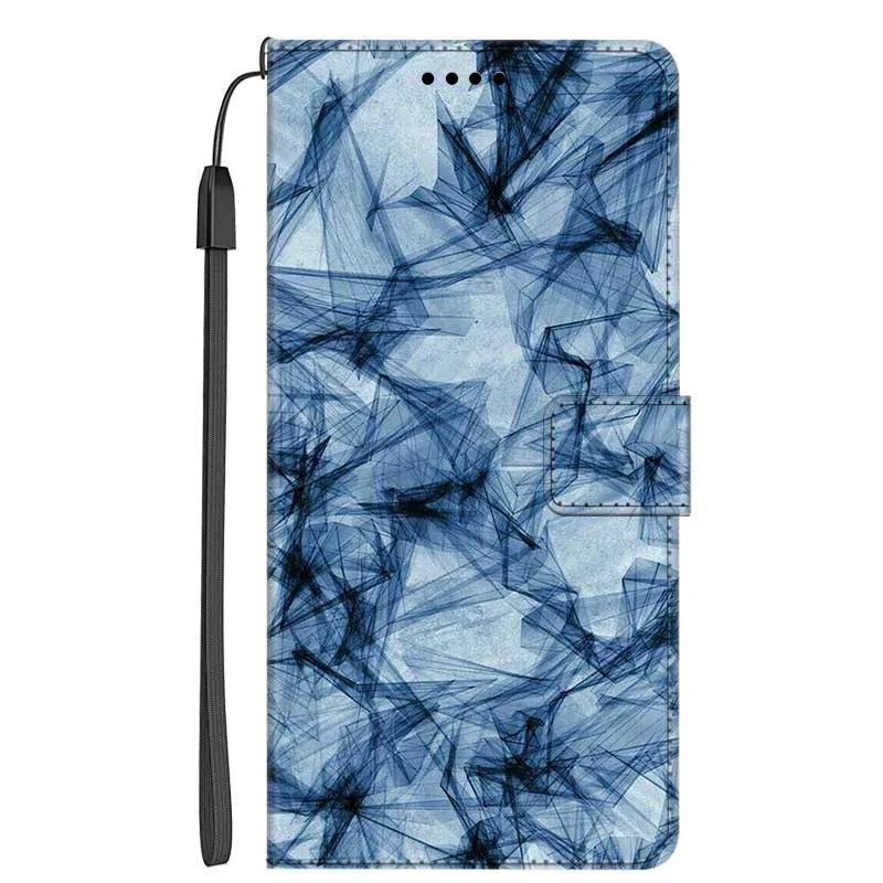 Marble Leather Wallet Flip Case- Google Pixel 7A & 7 Pro