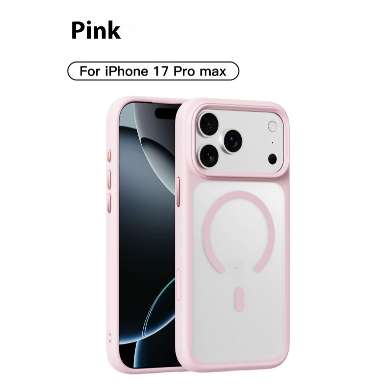 PC Magnetic Ice Mist Frosted Suction Phone Case