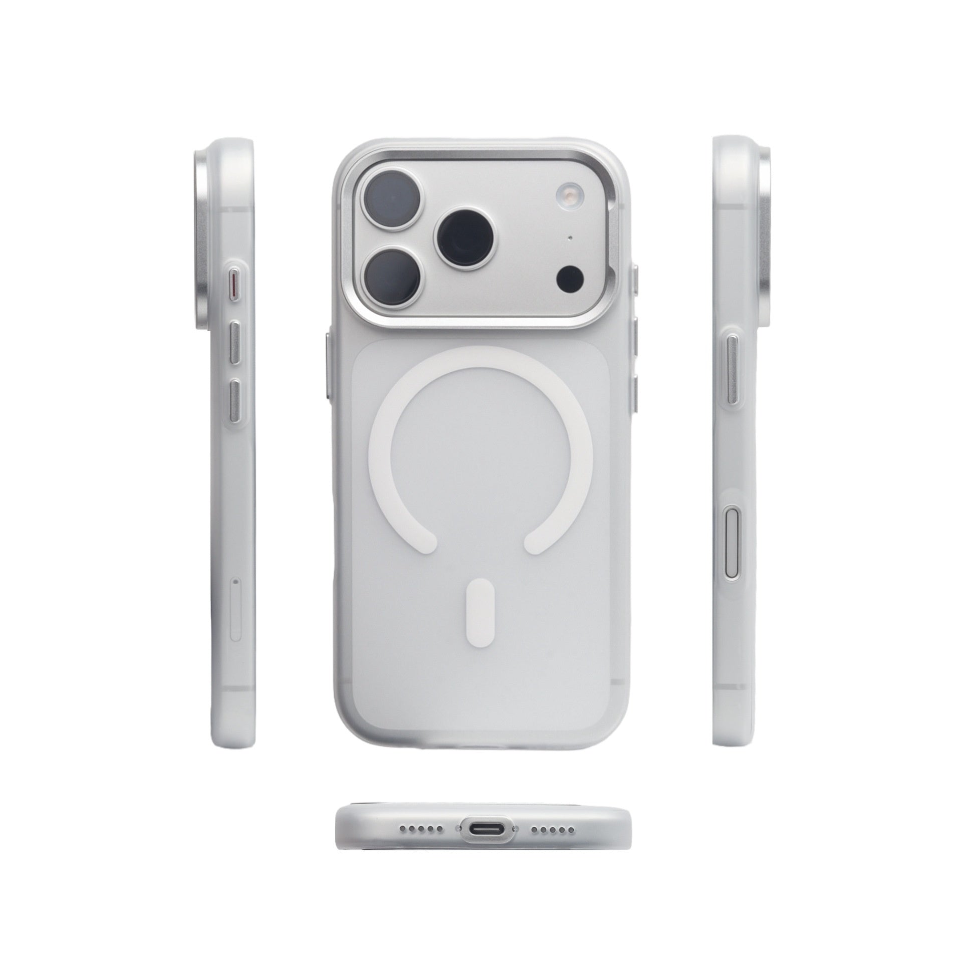 Frosted Magnetic Suction Phone Case for iPhone 17 Pro Max