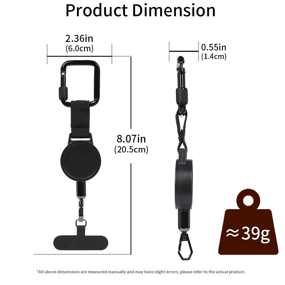 Retractable Anti-Theft Phone Clip- Steel Wire Security Holder